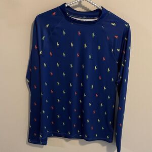 Polo Ralph Lauren Blue Youth swim shirt size xl